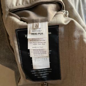 Ermenegildo Zegna Elements jacket with interchangeable fur hood size large